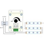 Εξωτερικό Dimmer DC 12-24 Volt 8A